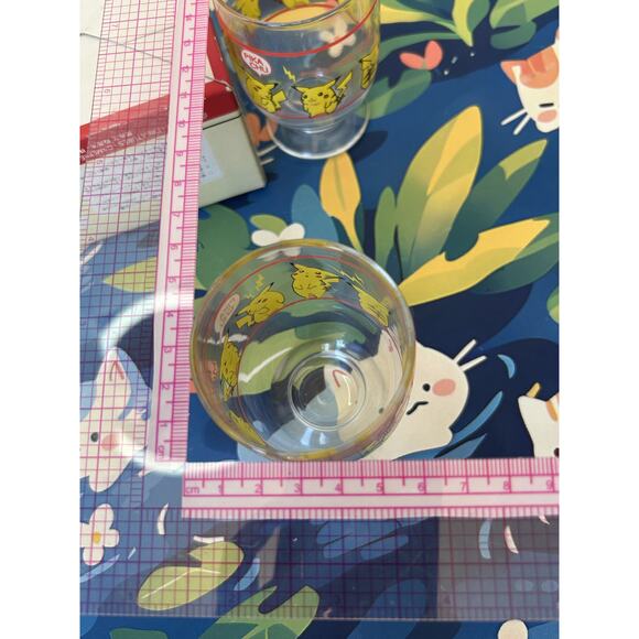 Vintage Pokemon Retro Glass Cup Set Of 2 Pikachu - Picture 4 of 11